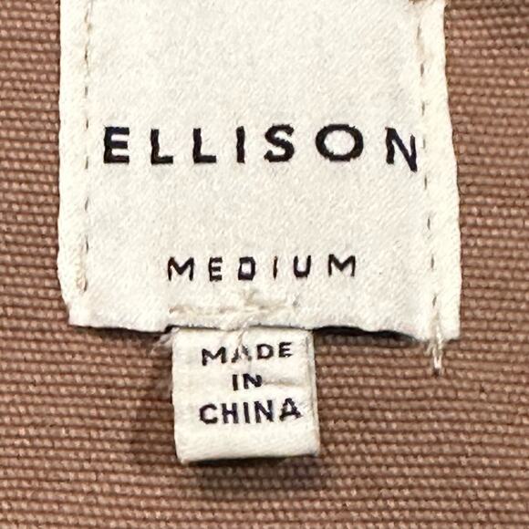 Ellison Women’s Medium Leopard Print Full Zip Jacket in 100% Cotton Lt Brown - Picture 3 of 9